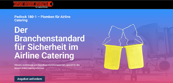 Padlock 180-1 Plomben für Airline Catering