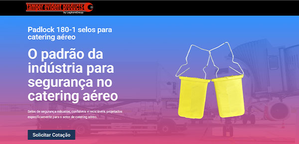 Padlock 180-1 selos para catering aéreo