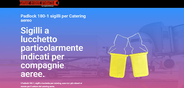 Padlock 180-1 sigilli per Catering aereo